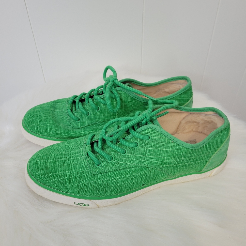 UGG Hally 1002640 Astroturf Green Canvas Shoes